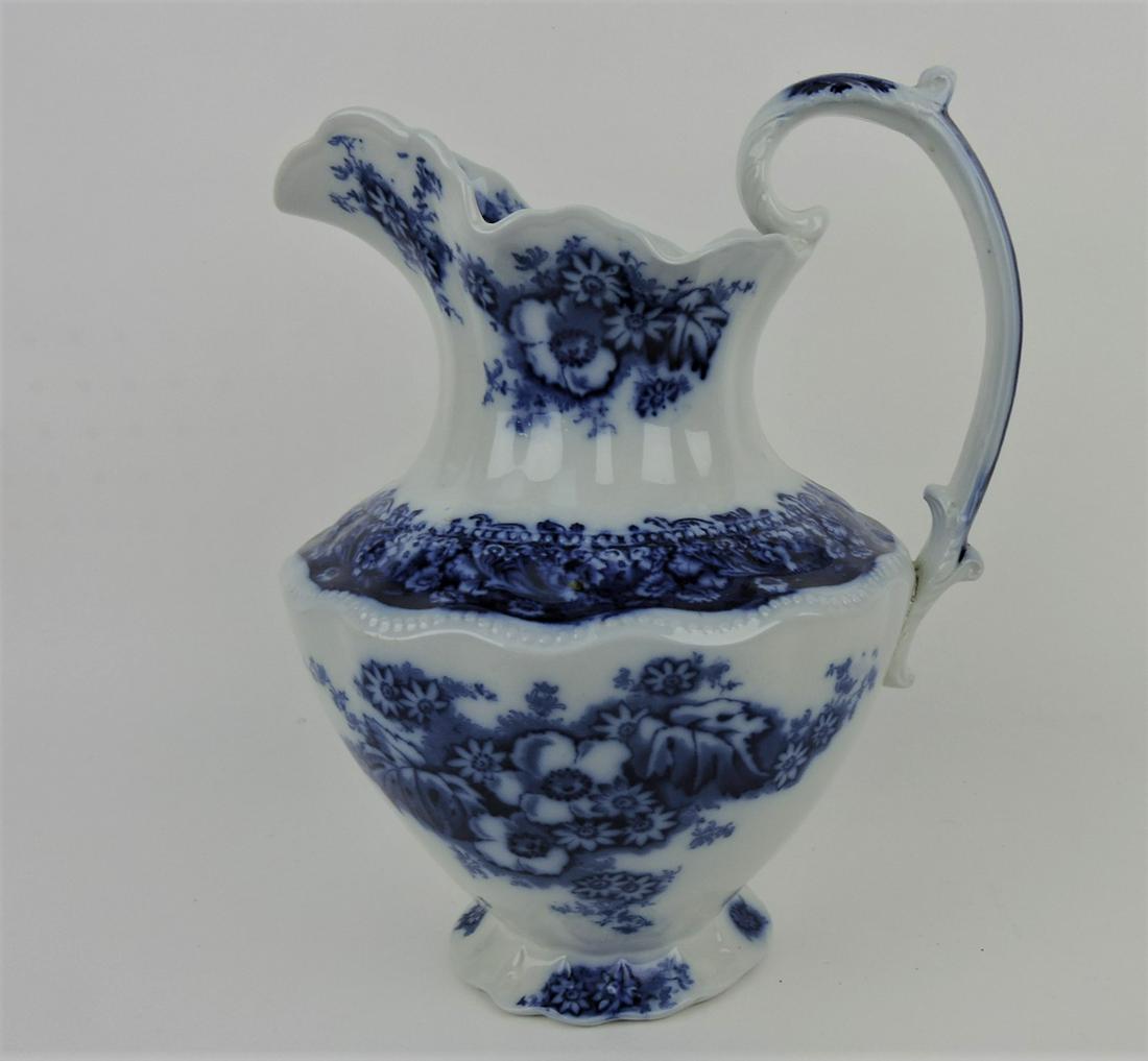 Grindley Perth flow blue pitcher, 13" (1 of 1)