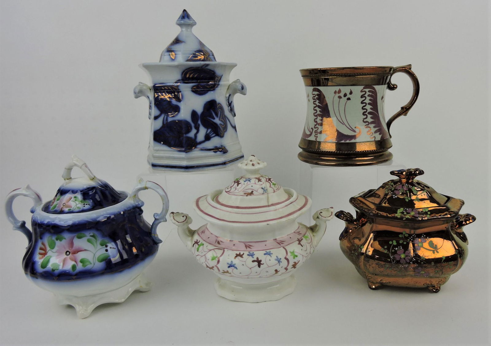 Soft paste and luster lot of 4 sugars (1 of 1)