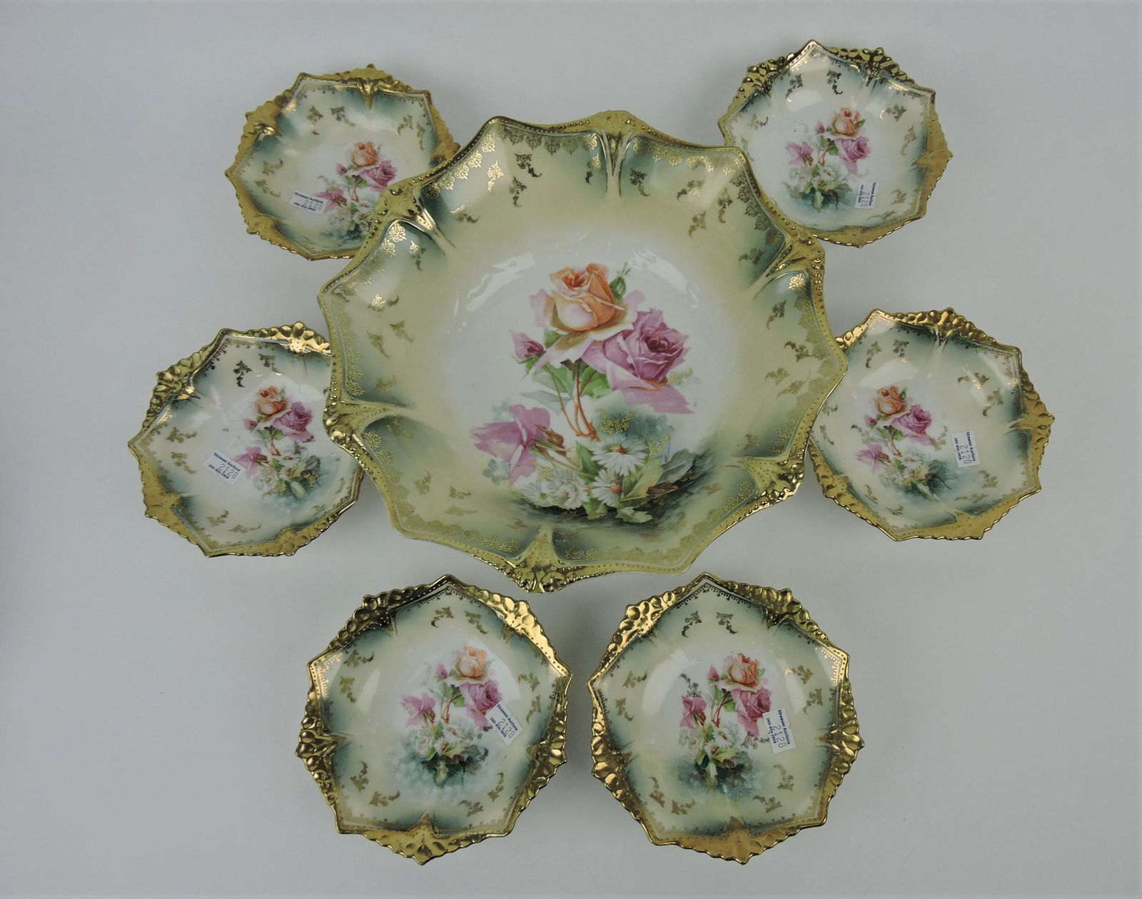 R.S Prussia 7 piece floral berry set (1 of 1)