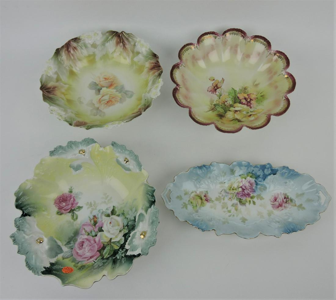 R.S Prussia lot of 3 deep bowls and (1 of 1)