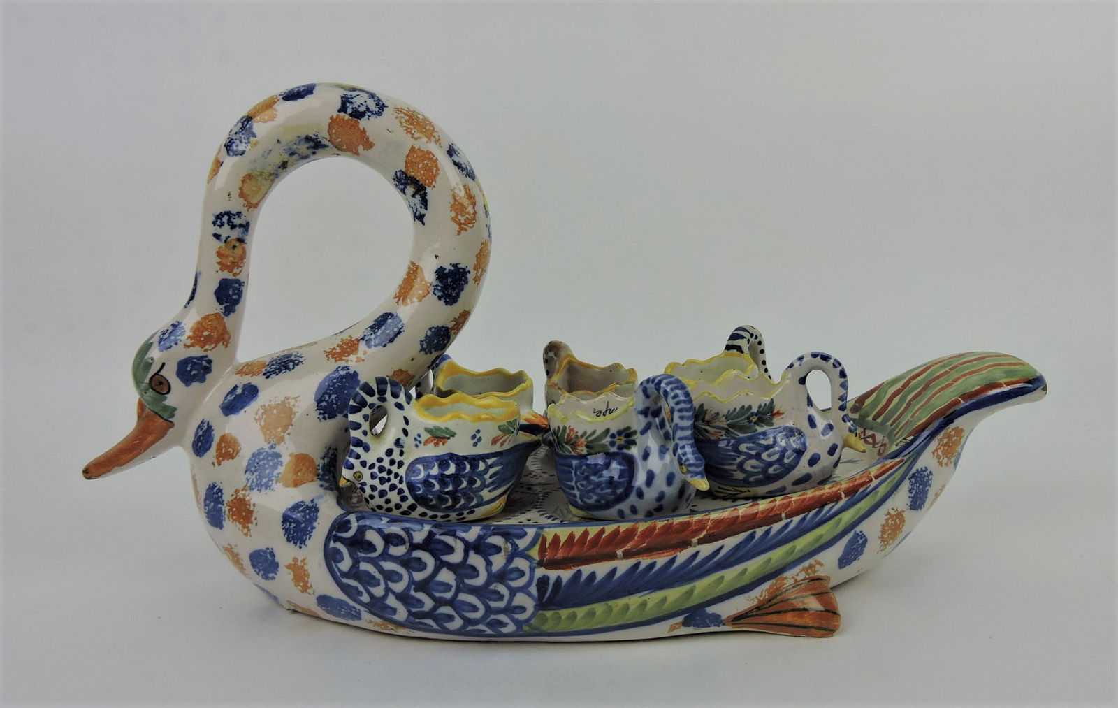 Quimper swan edd cup holder with (1 of 1)