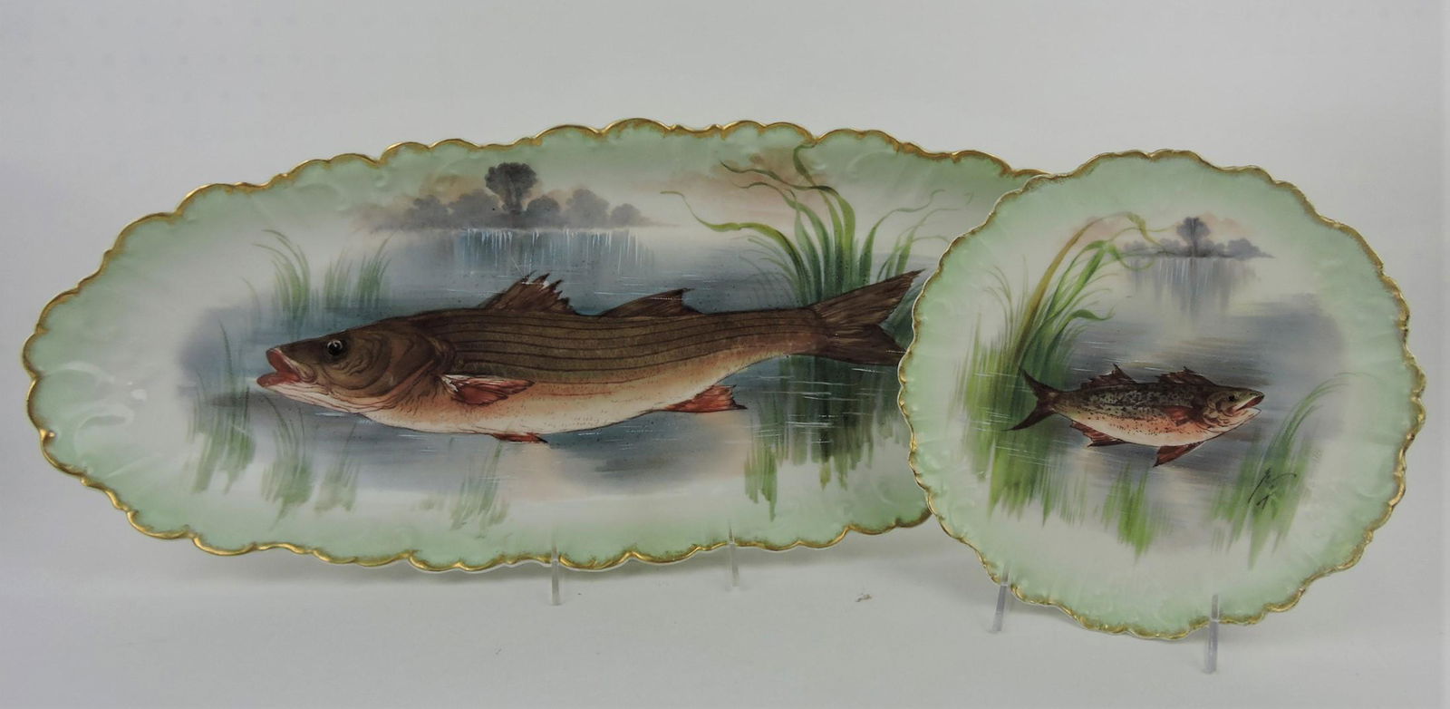 Limoges fish platter 24", and matching (1 of 1)