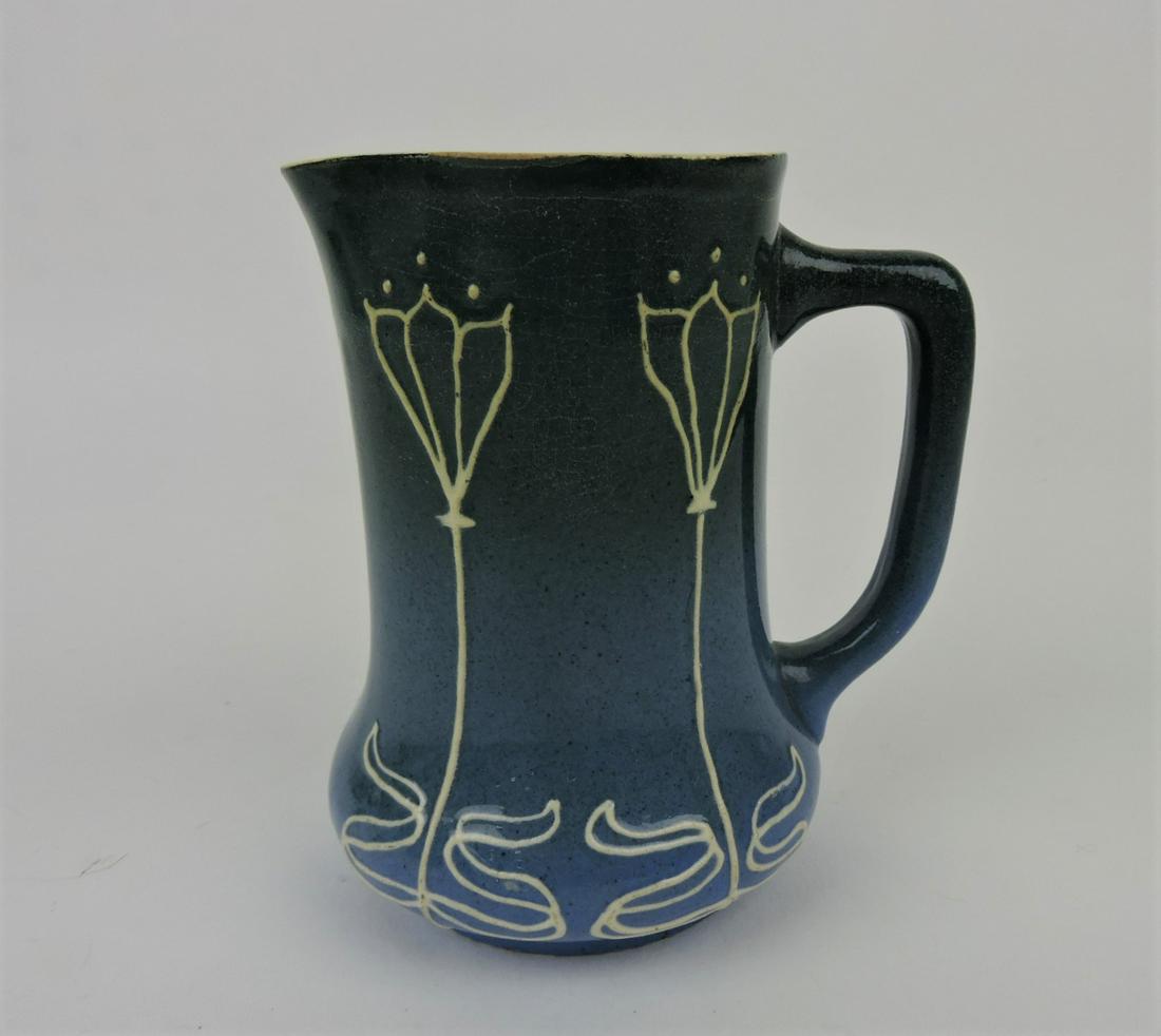 Avon Faience (Rhead attributed) pitcher, (1 of 2)