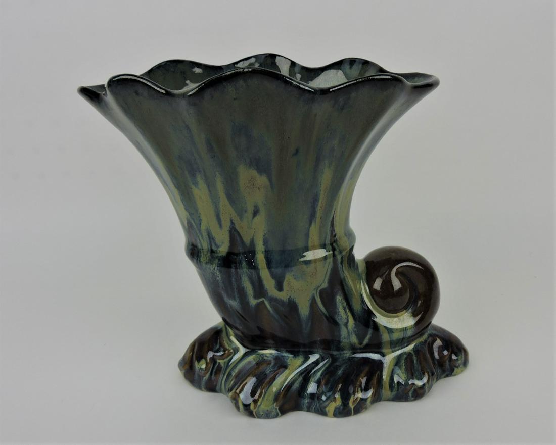 Fulper cornucopia 7 1/4" vase with (1 of 2)