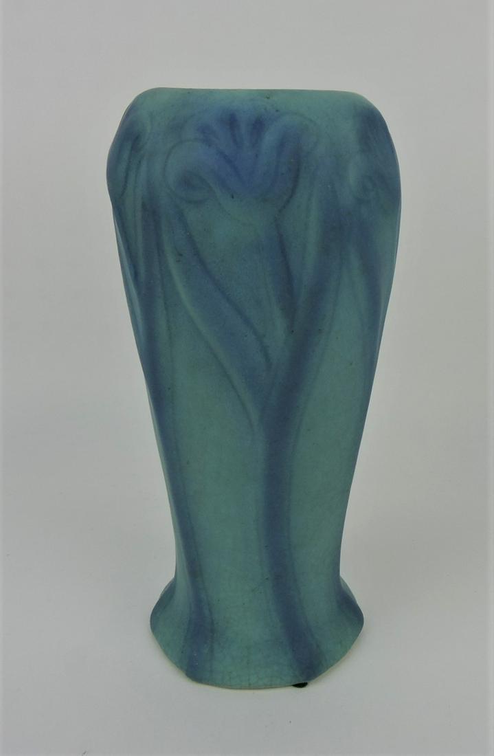 Van Briggle 10 1/2" vase, minor hairline (1 of 2)