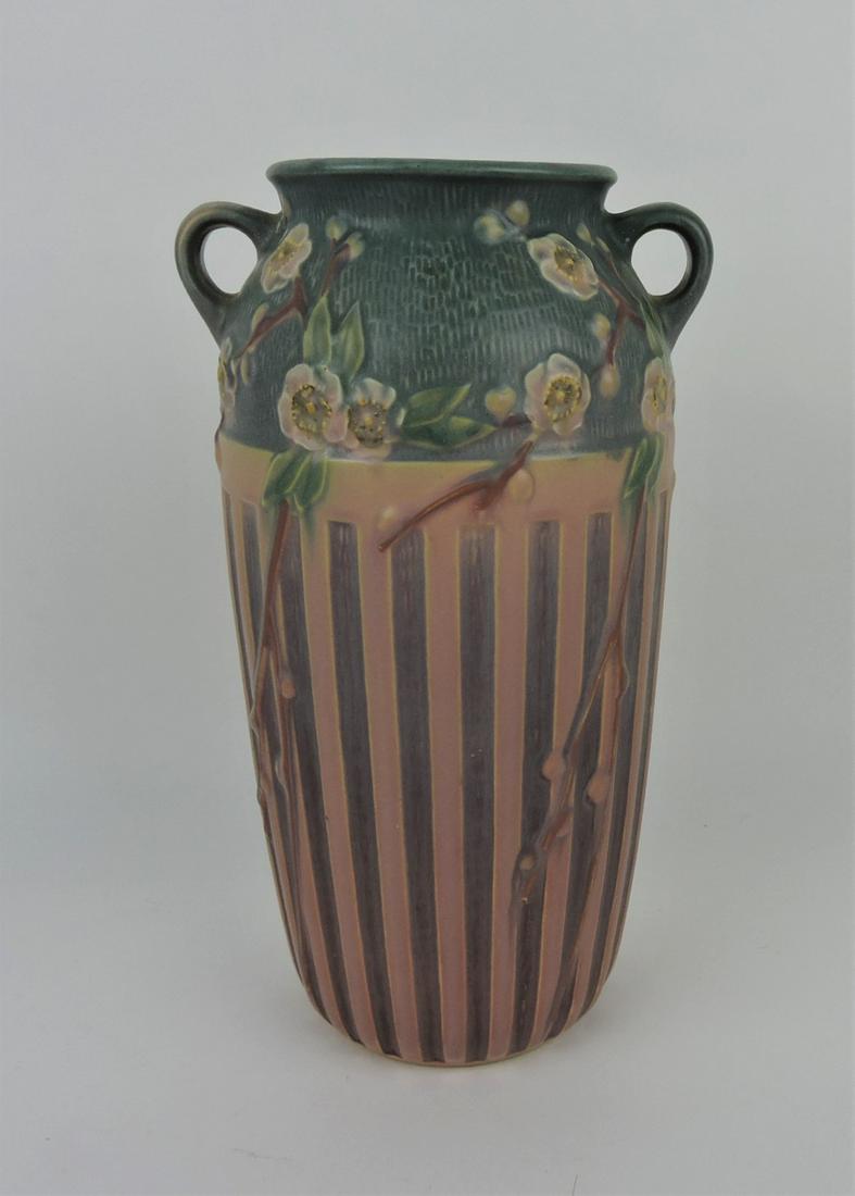 Roseville Cherry Blossom large vase, (1 of 1)