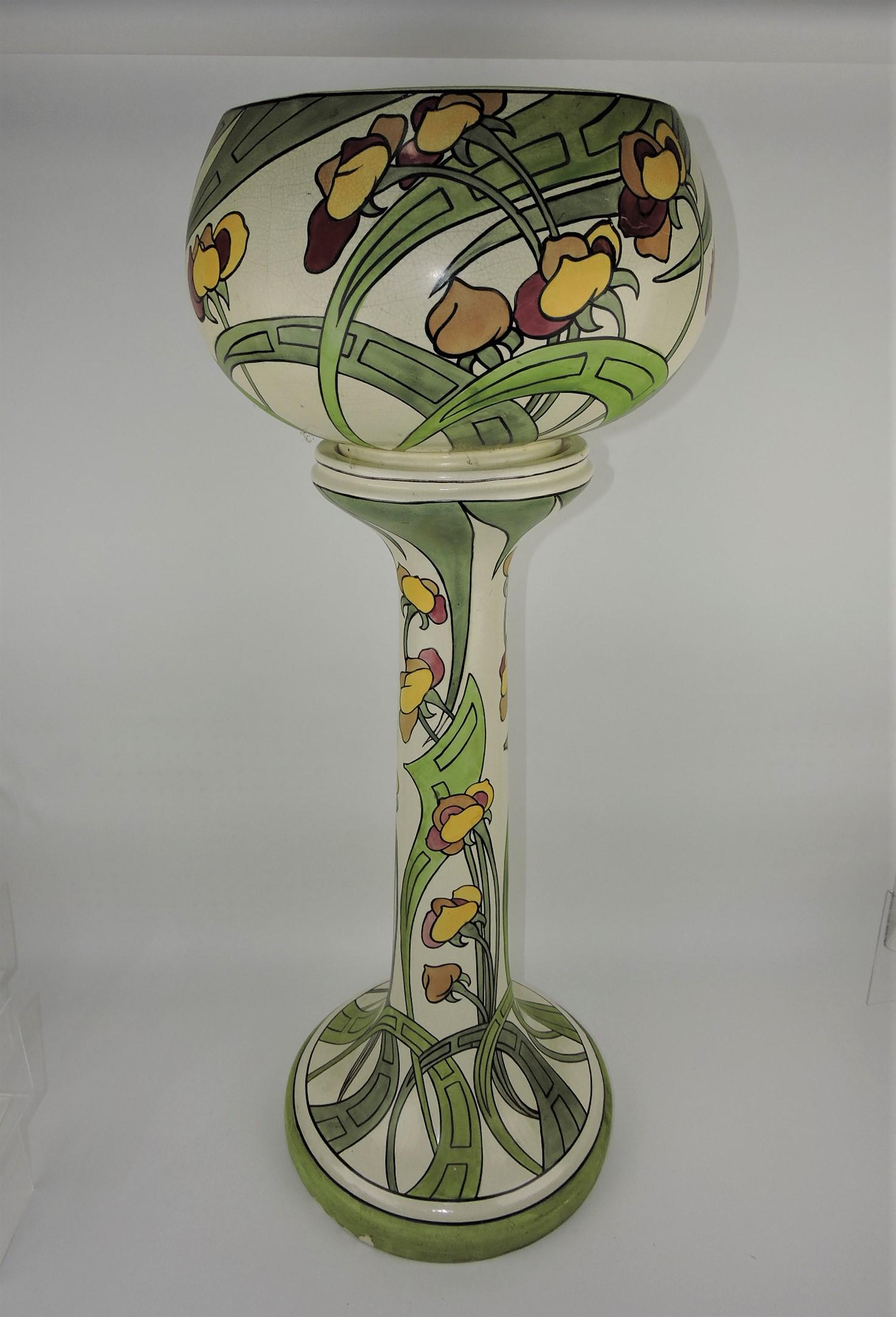 Roseville Persian floral pattern jardiniere (1 of 1)