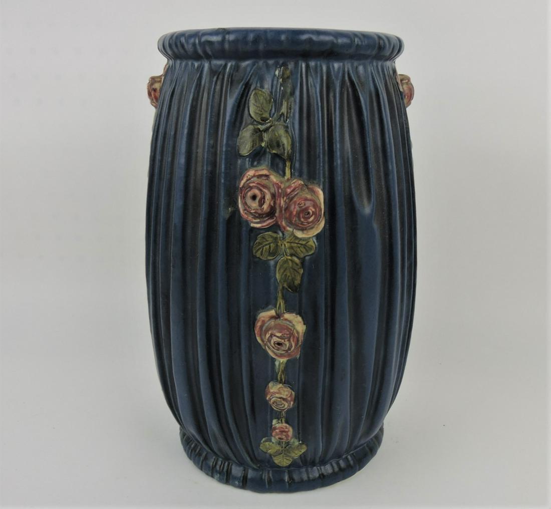 Weller blue drapery vase, 12" (1 of 1)