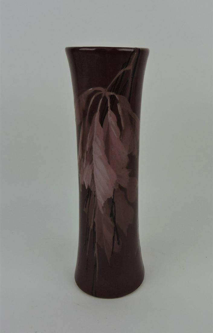 Weller red Louwelsa vase, 12 1/2" (1 of 4)