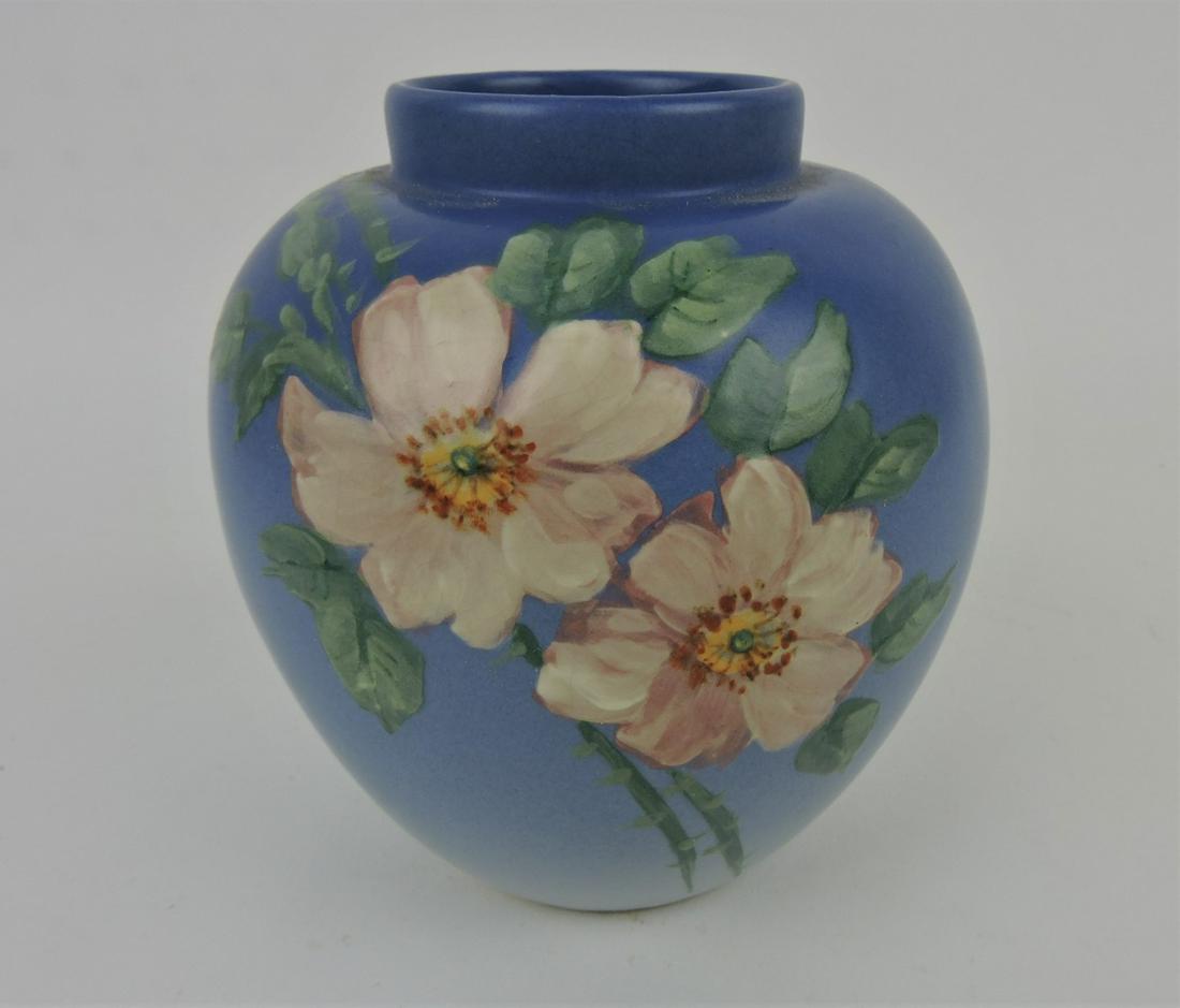 Weller Hudson 5 3/4" vase, signed D.L. (1 of 3)