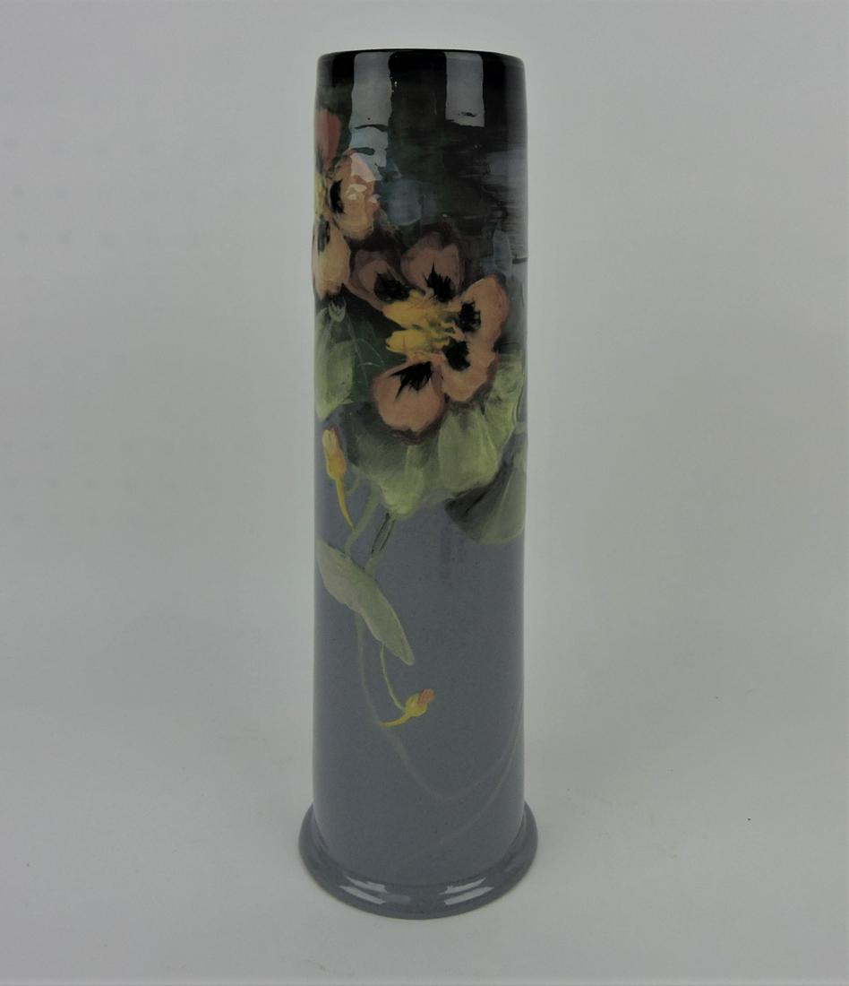 Weller Eocean 13" vase with pansies, (1 of 1)