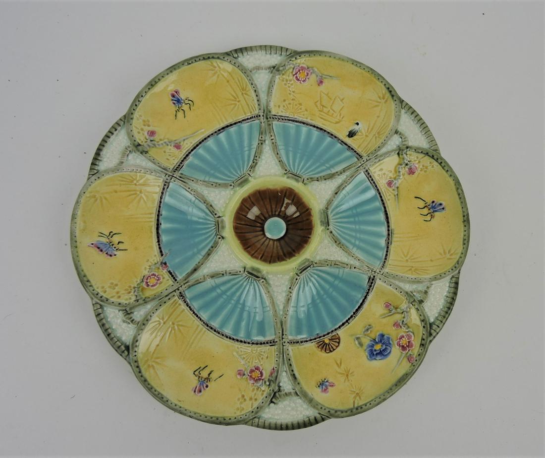 Fielding majolica fan and insect 6 well (1 of 1)