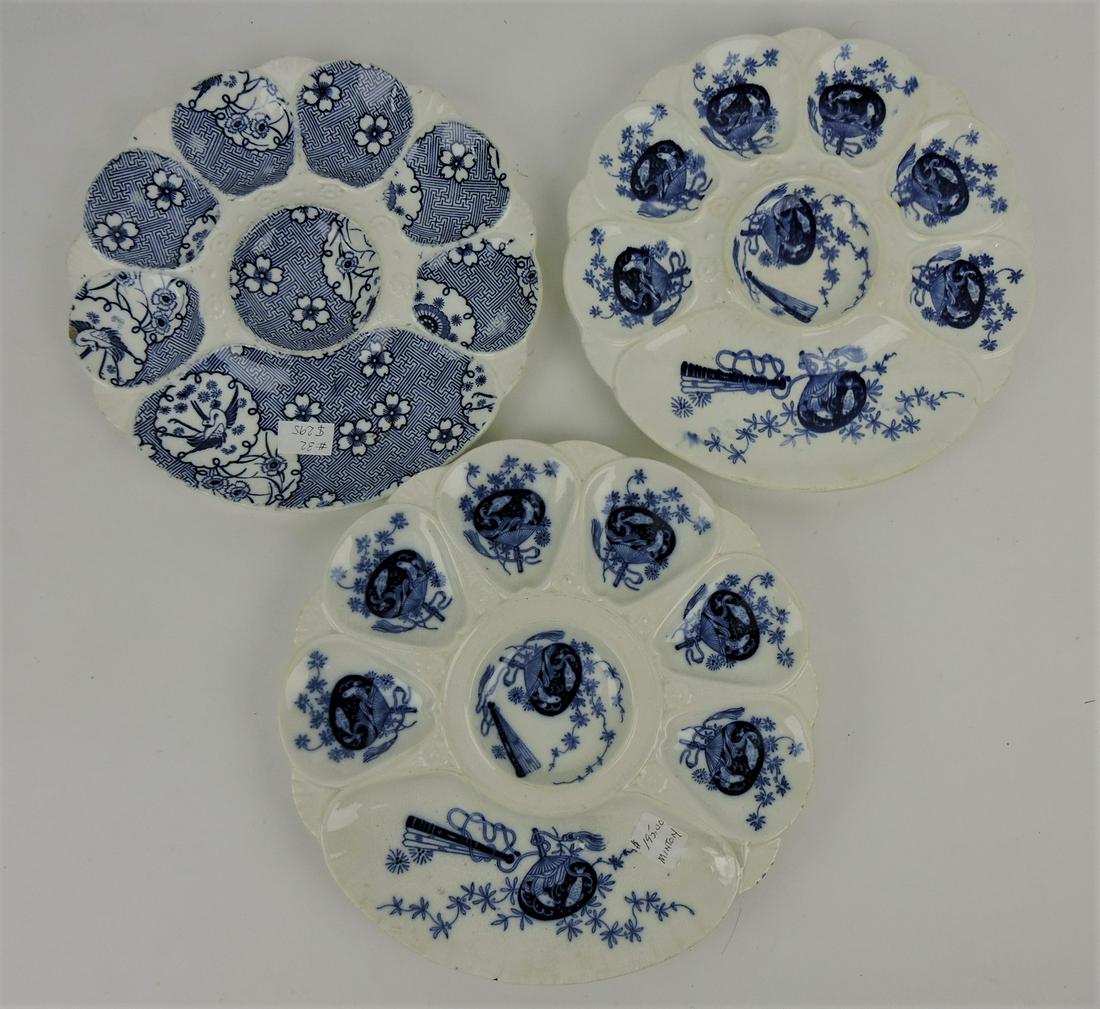 Minton blue and white lot of 3 (1 of 1)