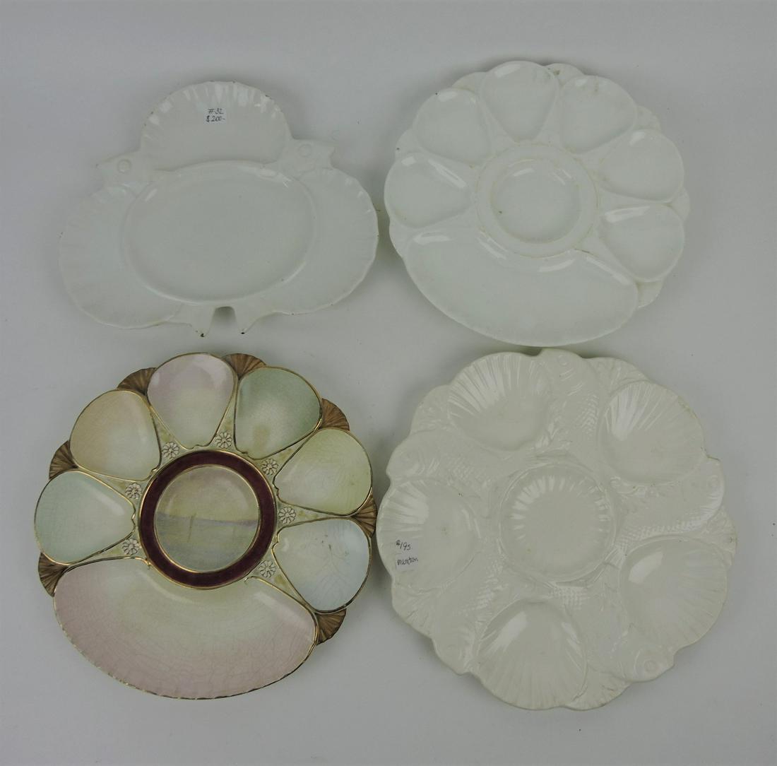 Minton lot of 4 oyster plates (1 of 1)