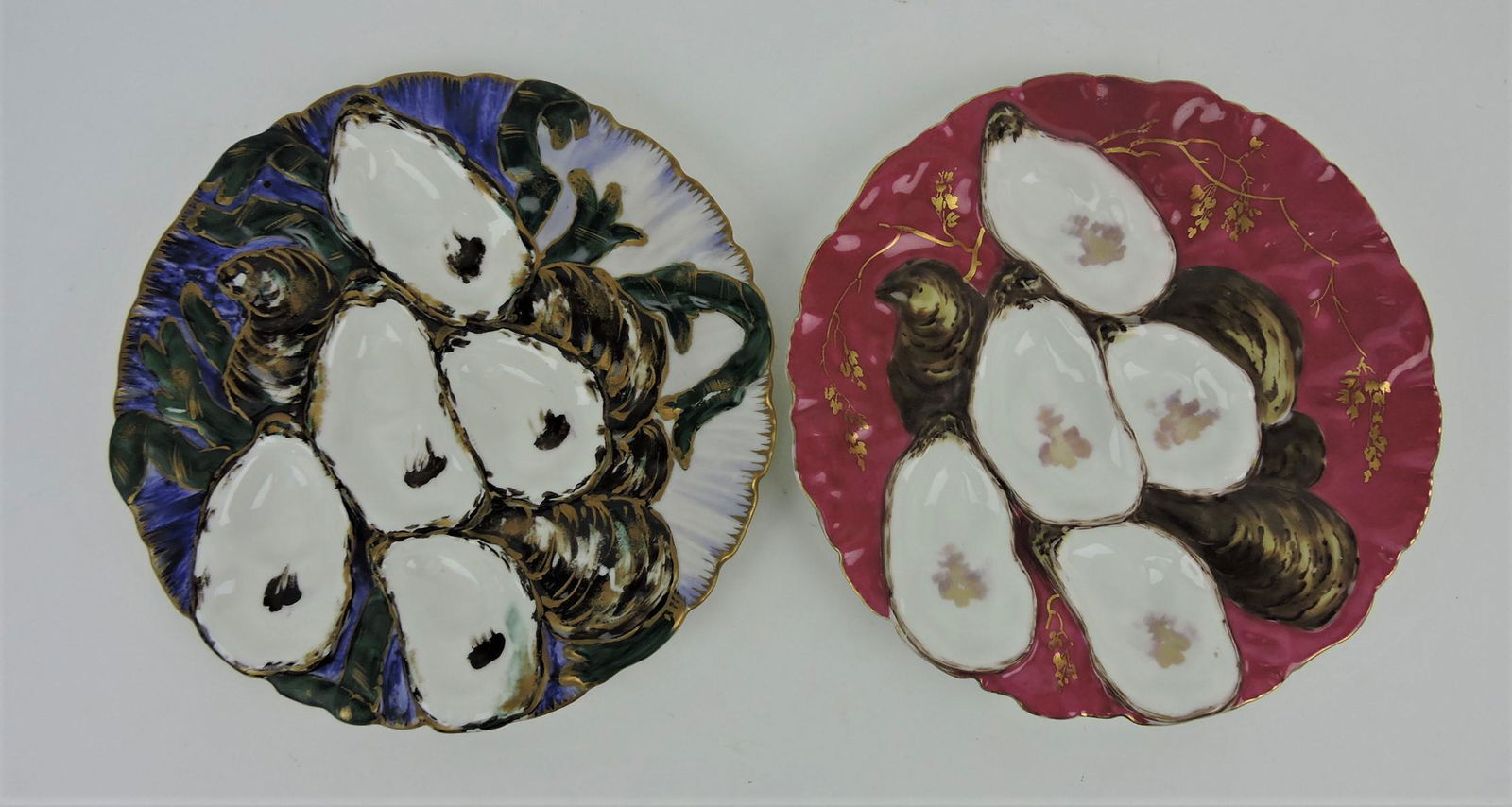 Haviland lot of 2 turkey oyster plates (1 of 1)