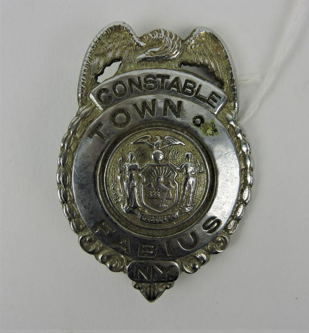Town of Fabius, NY Constable badge: .