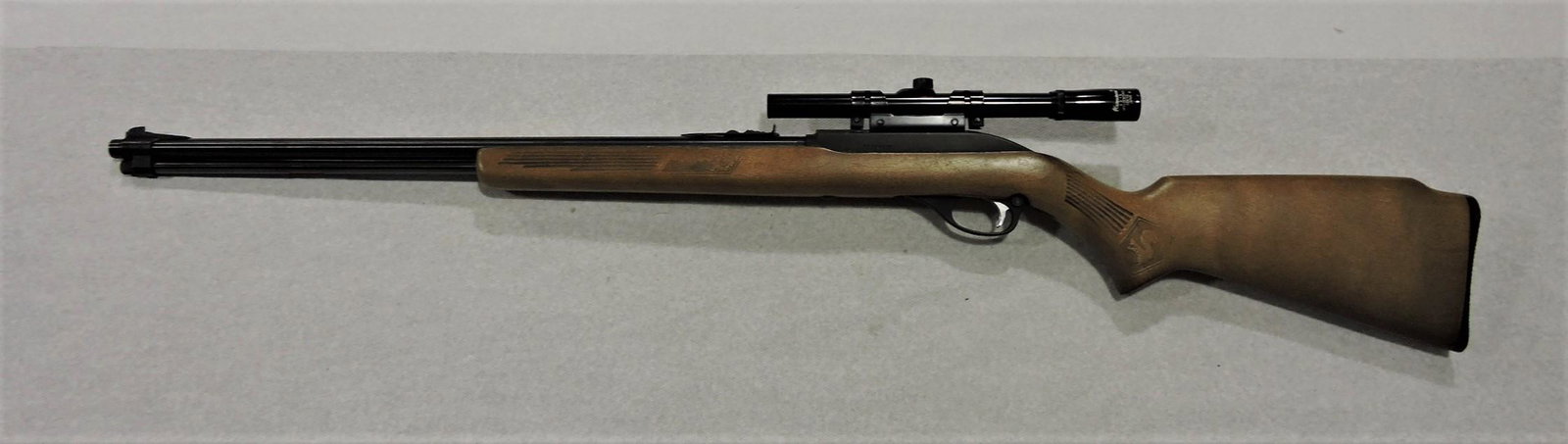 Marlin Glenfield M60 .22 cal semi-: automatic rifle with scope, SN 27159906. Terms and Conditions Stryker Action Firearms will be the FFL dealer in charge of all transfers of firearms. Stryker Action, 4690 S 1200 E, Hudson, IN 46747. Ph