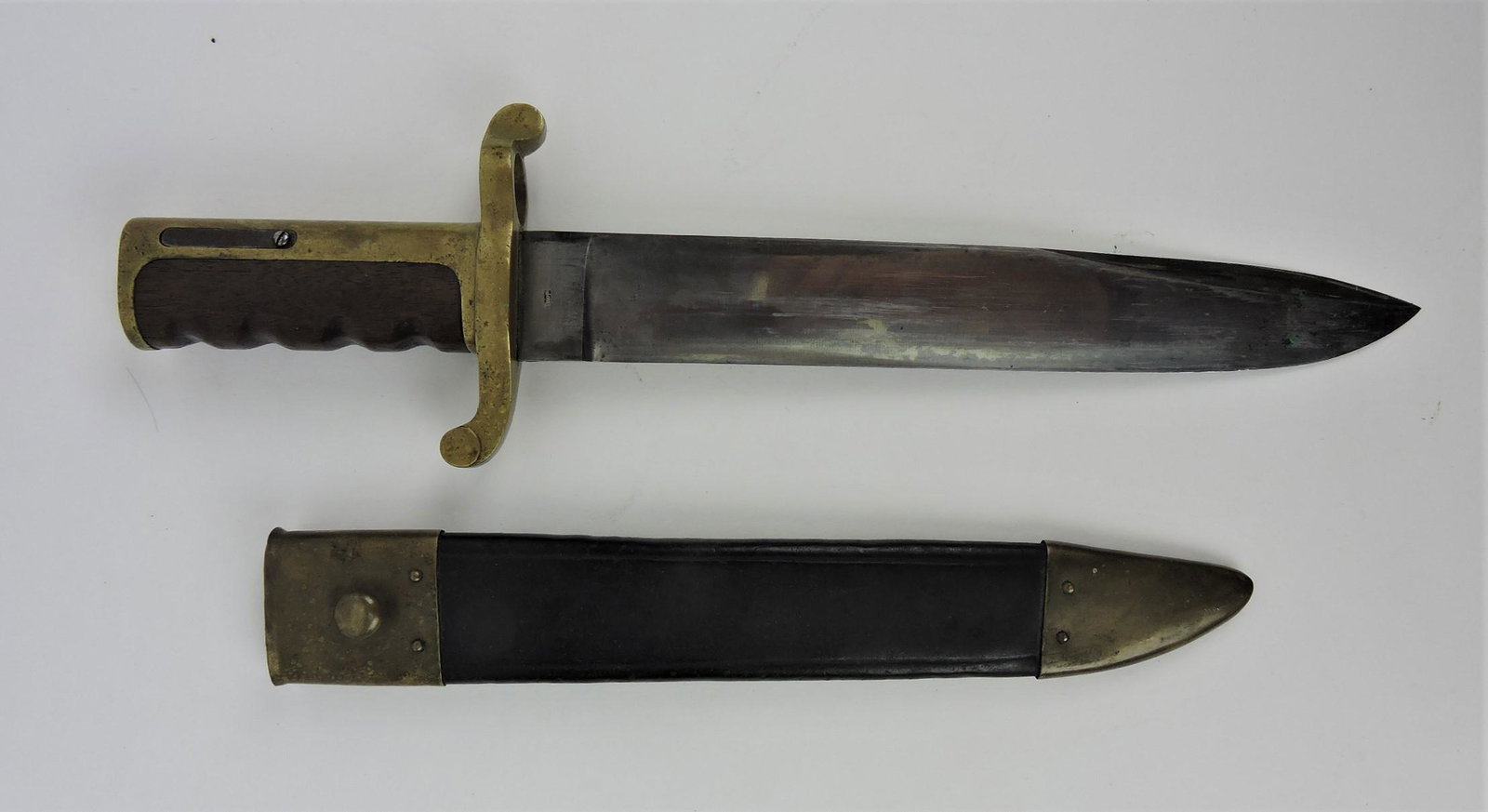 Ames Dahlgren Civil War bayonet, 1861,: 17", with scabbard