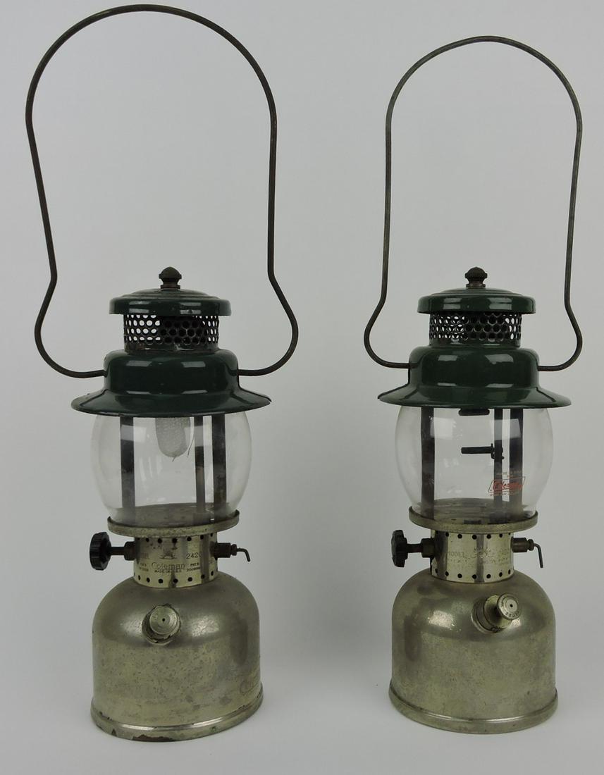 Coleman #242C pair of lanterns (1 of 1)