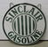 Sinclair two sided porcelain gas station