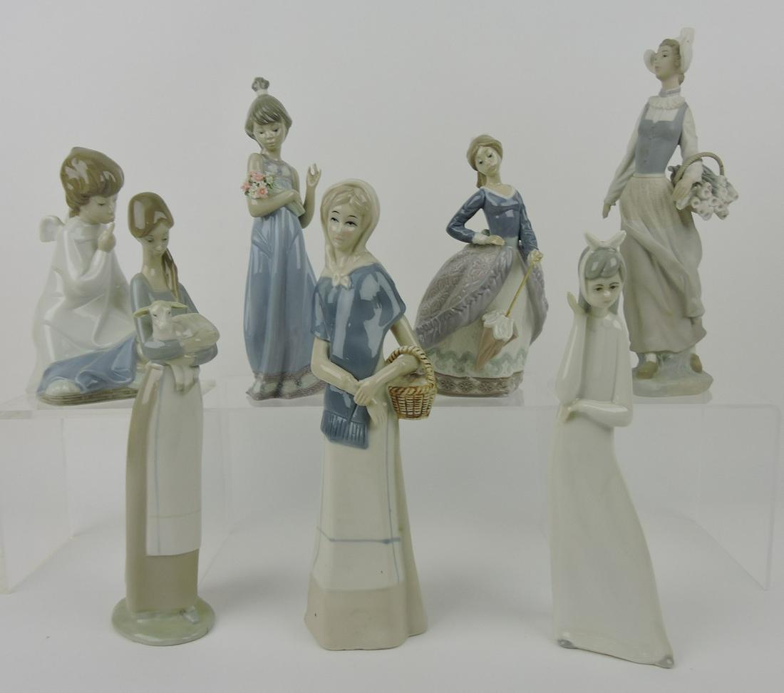 Lladro lot of 7 lady figures (1 of 1)