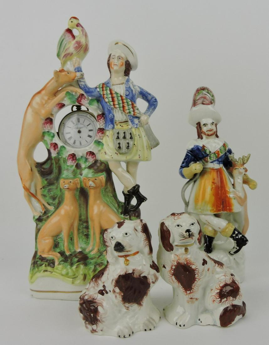 Staffordshire lot of 3: man with whippet dogs (1 of 1)