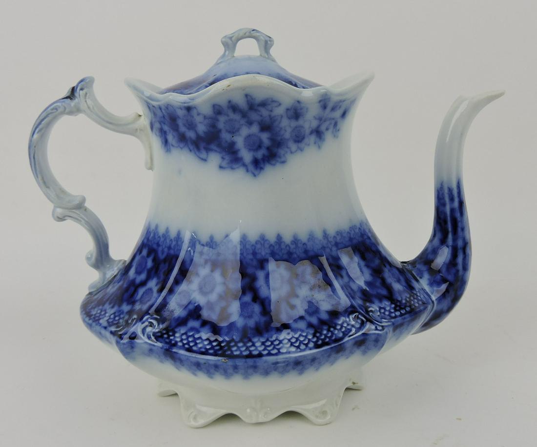 Grindley Flow Blue Grace teapot, 7 1/2" (1 of 1)