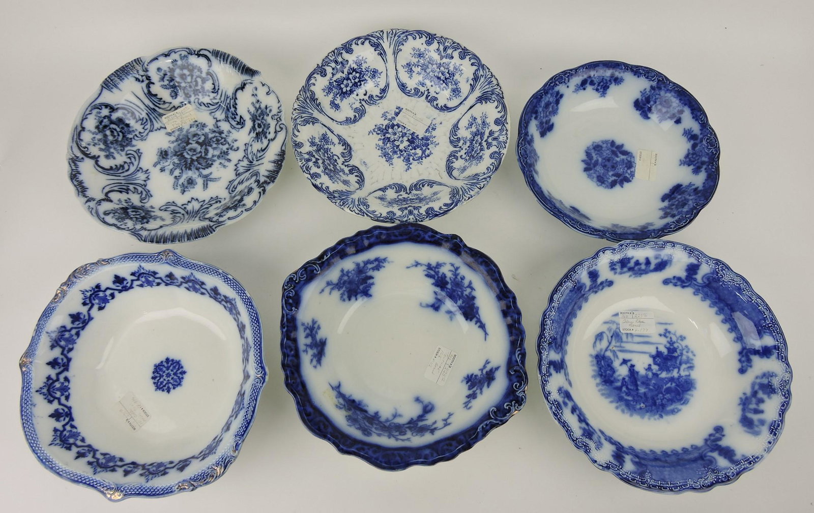 Flow Blue lot of 6 serving bowls (1 of 1)