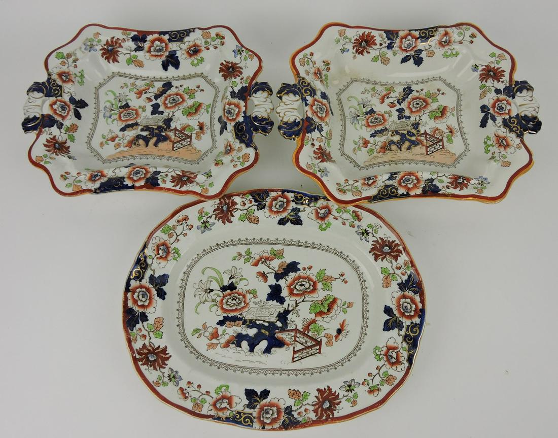 Mason's Ironstone "Indian" lot of 3 pieces (1 of 1)