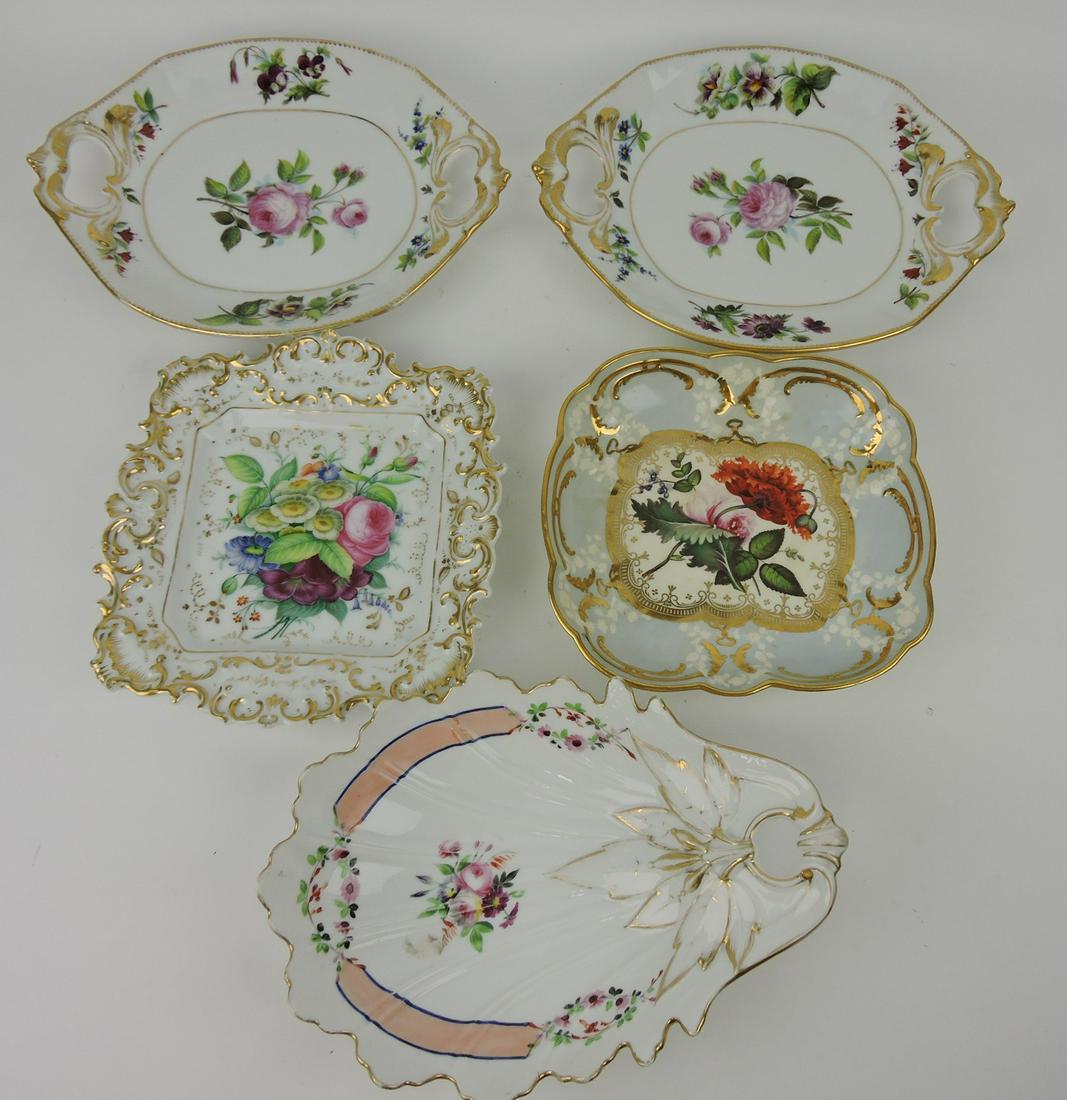 Old Paris lot of 5 trays (1 of 1)