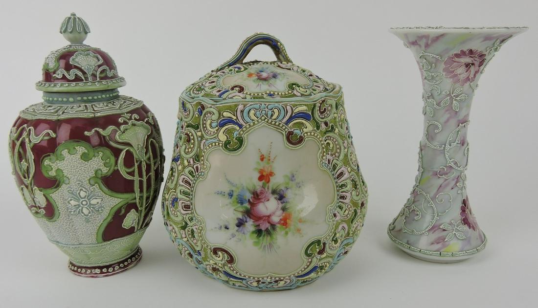 Nippon Moriage lot of 3 - small covered (1 of 1)