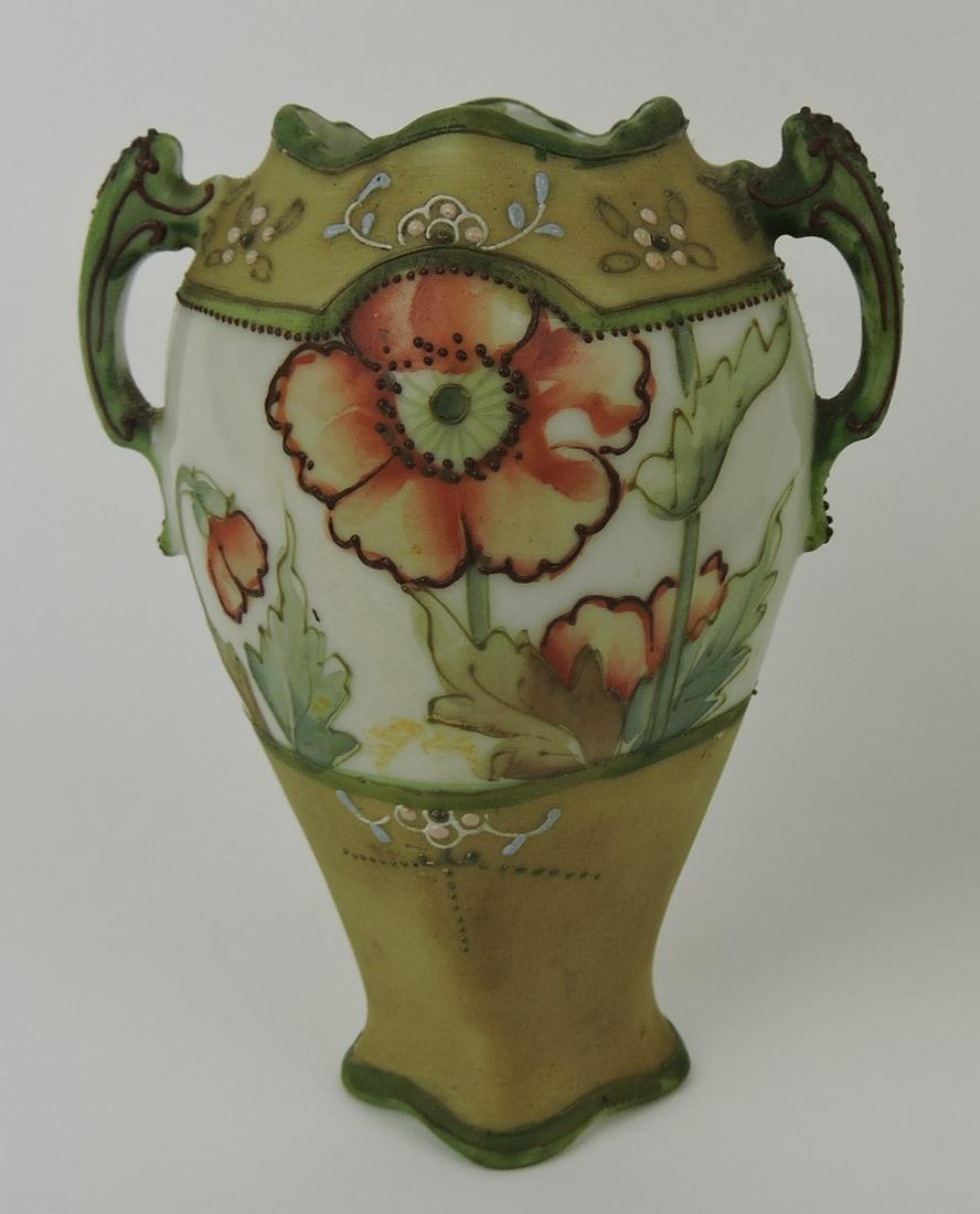 Nippon double handled vase, 4 1/2" (1 of 1)