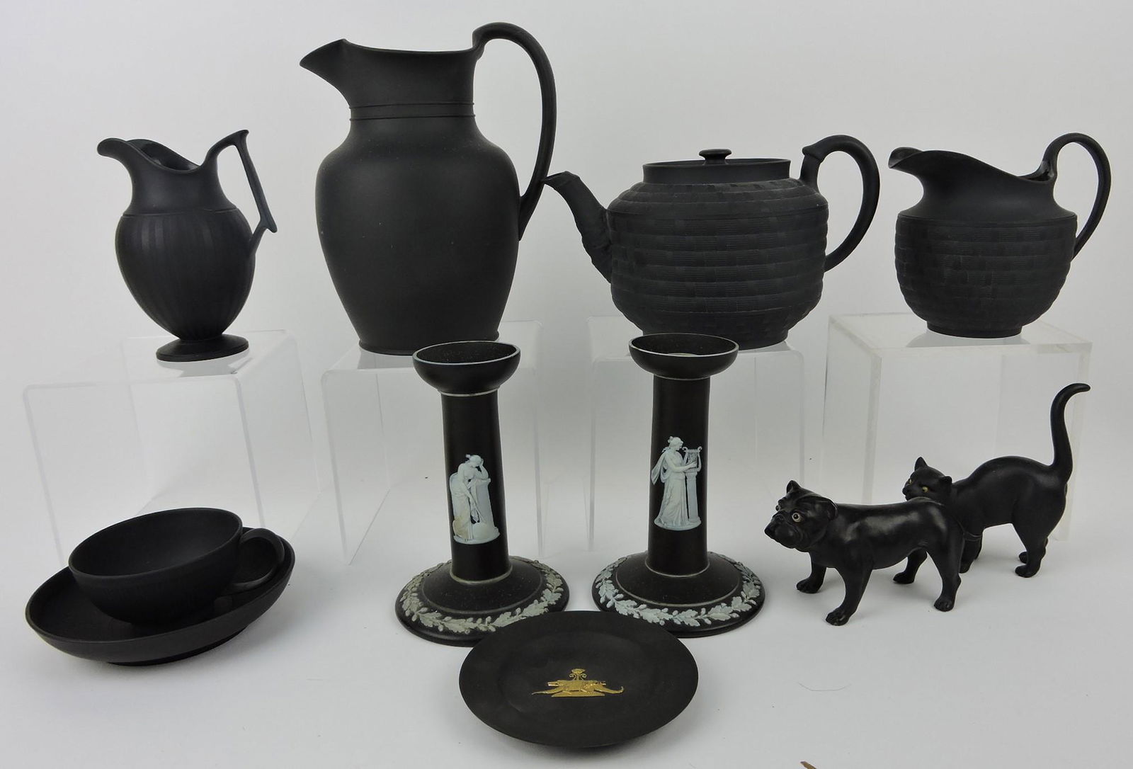 Wedgwood Basalt lot of 10 assorted (1 of 1)