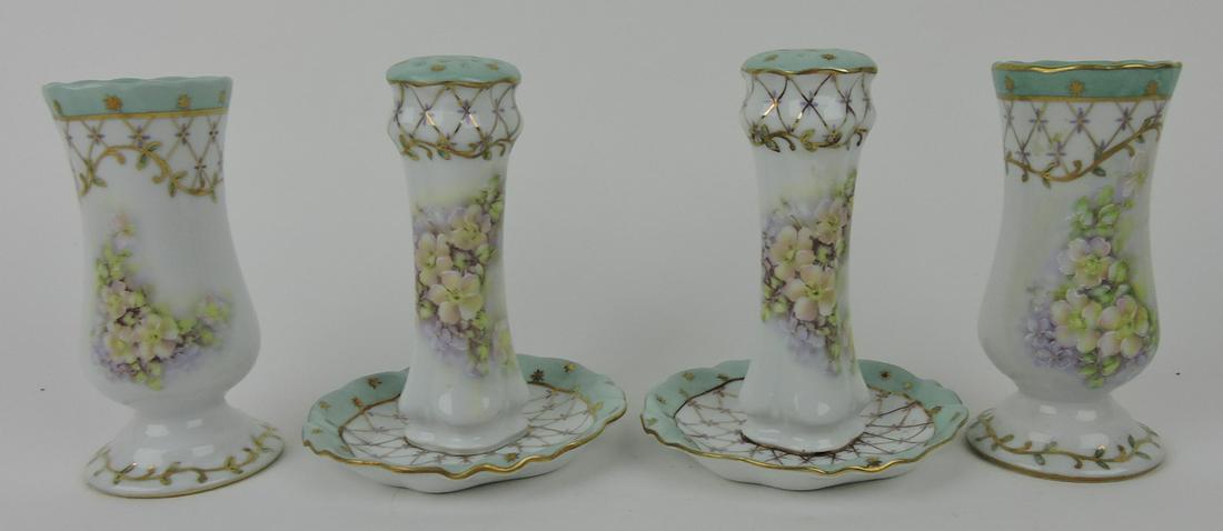 Nippon lot of 4 hatpin holders: .