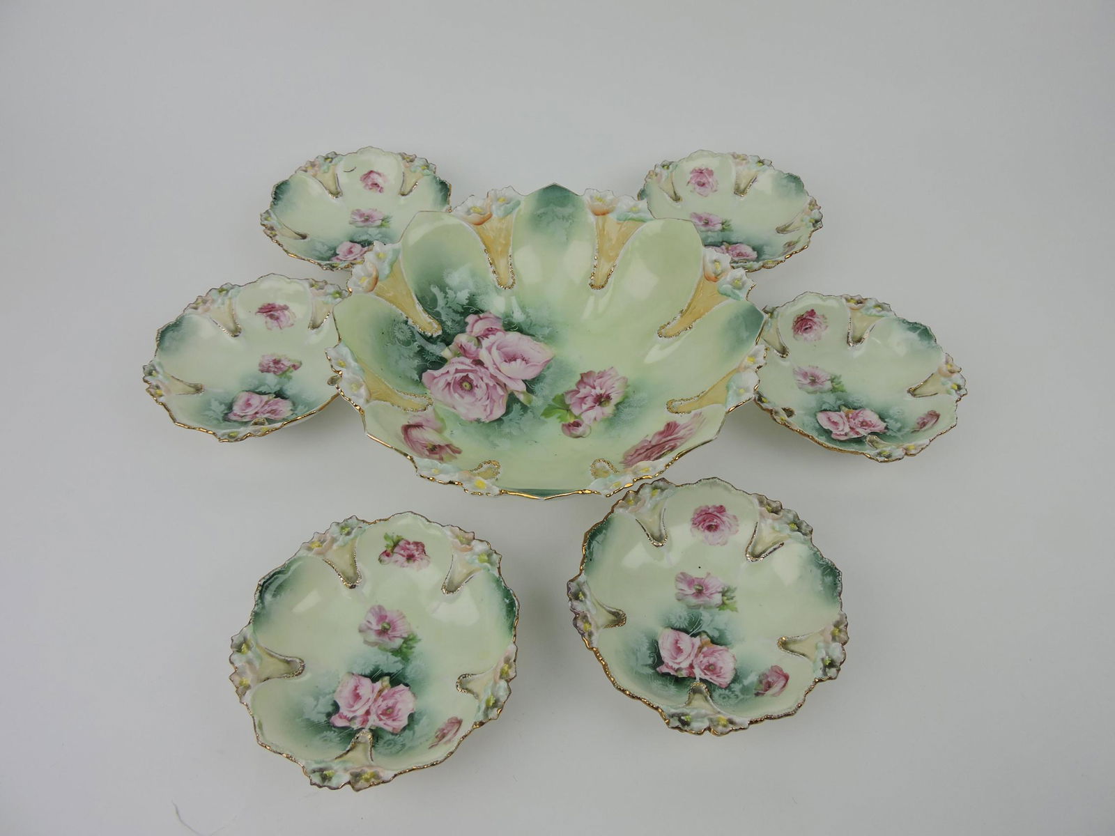 R.S Prussia 7 pc floral berry set (1 of 1)