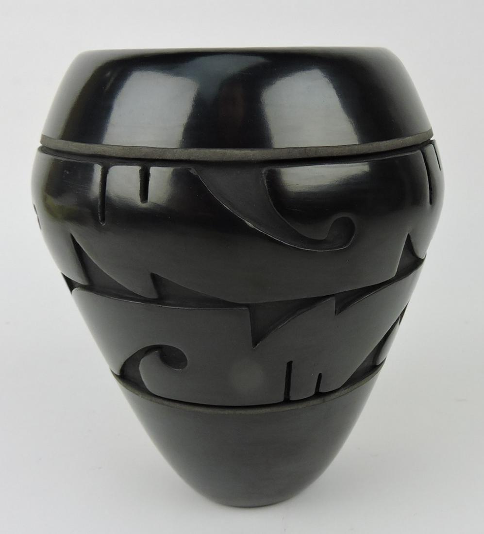 Ryan Roller Santa Clara blackware: vase, 6 1/2"