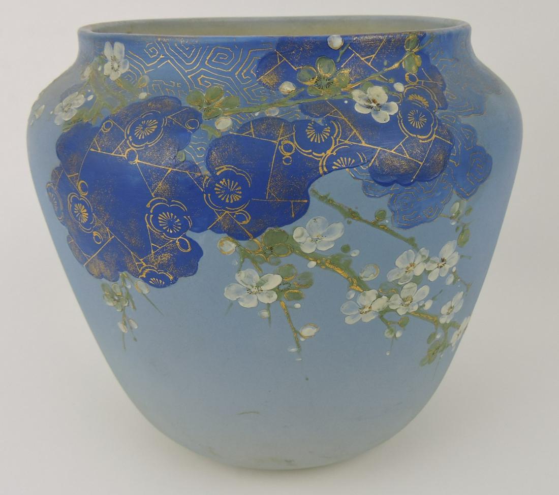 Rookwood art pottery planter, decorated (1 of 2)