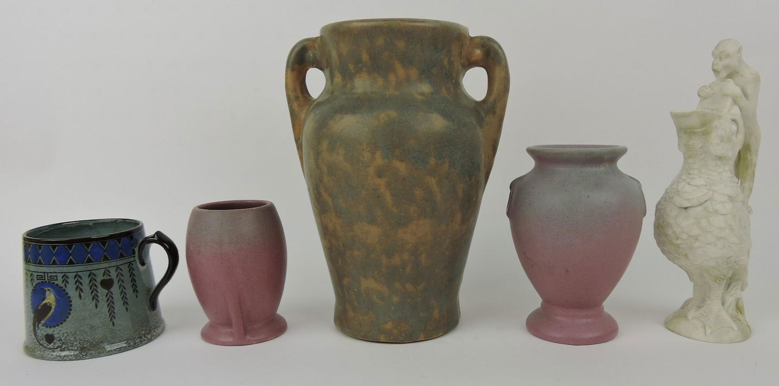 Pottery lot of 3 vases: Royal Doulton mug, (1 of 1)