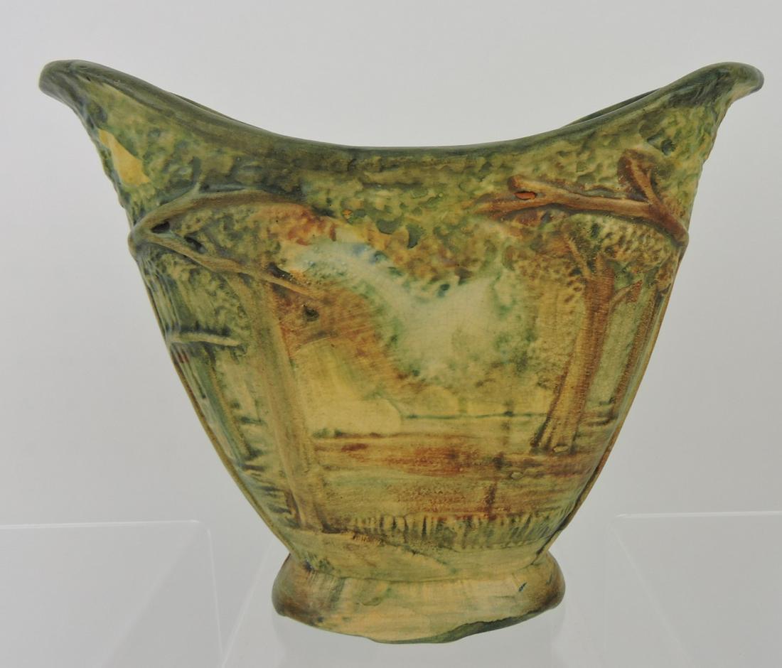 Weller Forest fan vase, 7" (1 of 1)