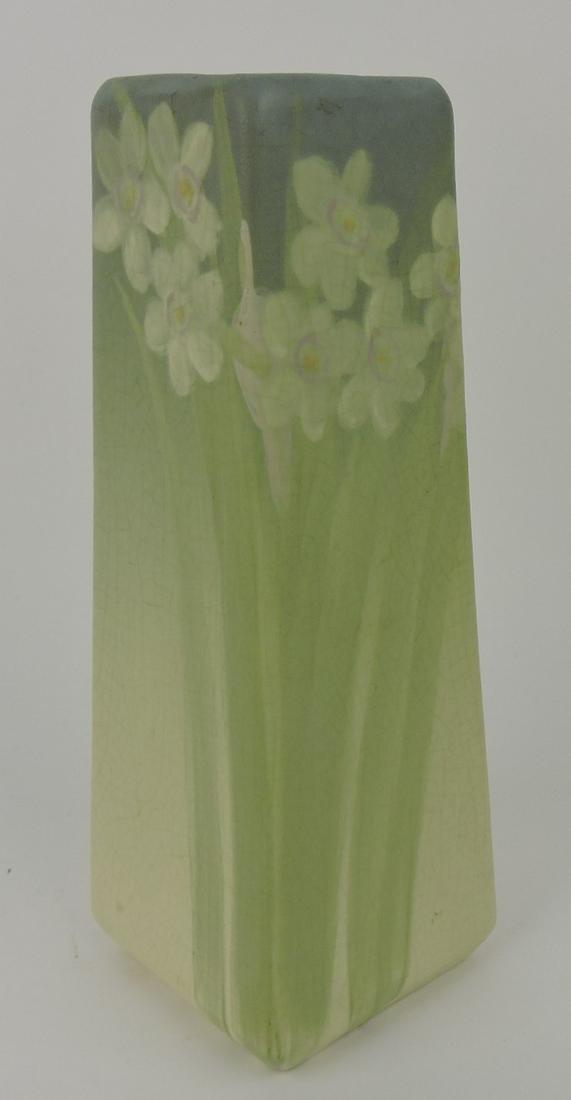 Weller art pottery vase with floral motif, (1 of 1)