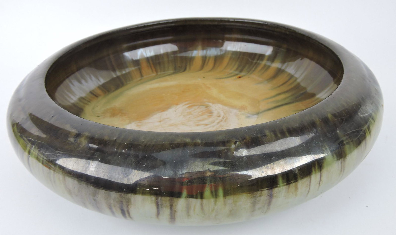 Fulper Pottery 12 1/2" console bowl: .