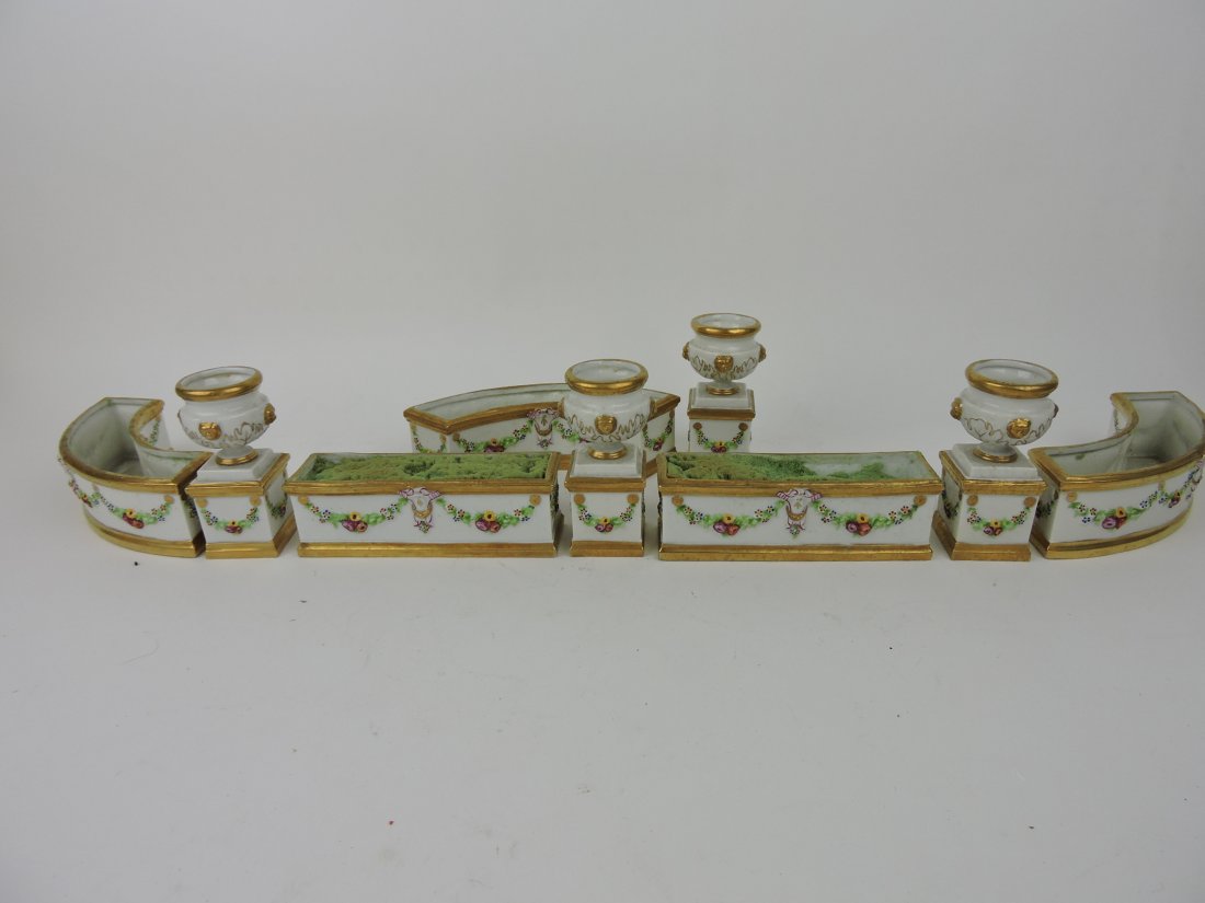 Dresden porcelain flower trough and urn (1 of 2)