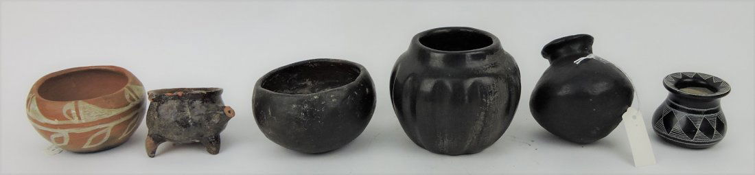 Indian Pottery lot of 6 pieces, (1 of 1)