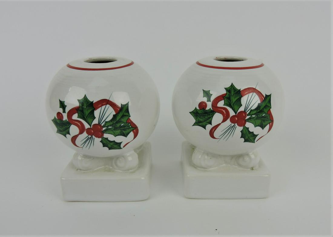 Fiesta Post 86 pair of Christmas Holly (1 of 1)