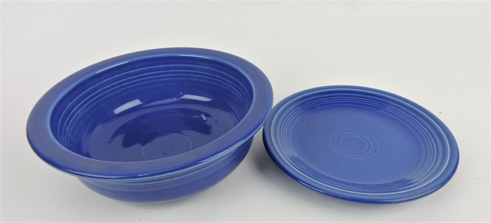 Fiesta Post 86 sapphire nappy bowl and (1 of 1)