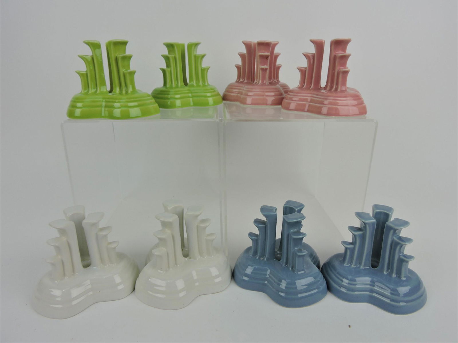 Fiesta Post 86 lot of 4 pair pyramid candle (1 of 1)
