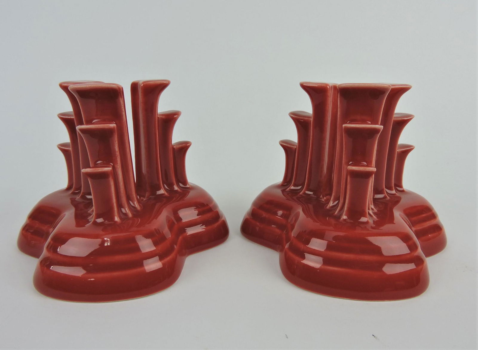 RARE Fiesta Post 86 scarlet pair of (1 of 2)