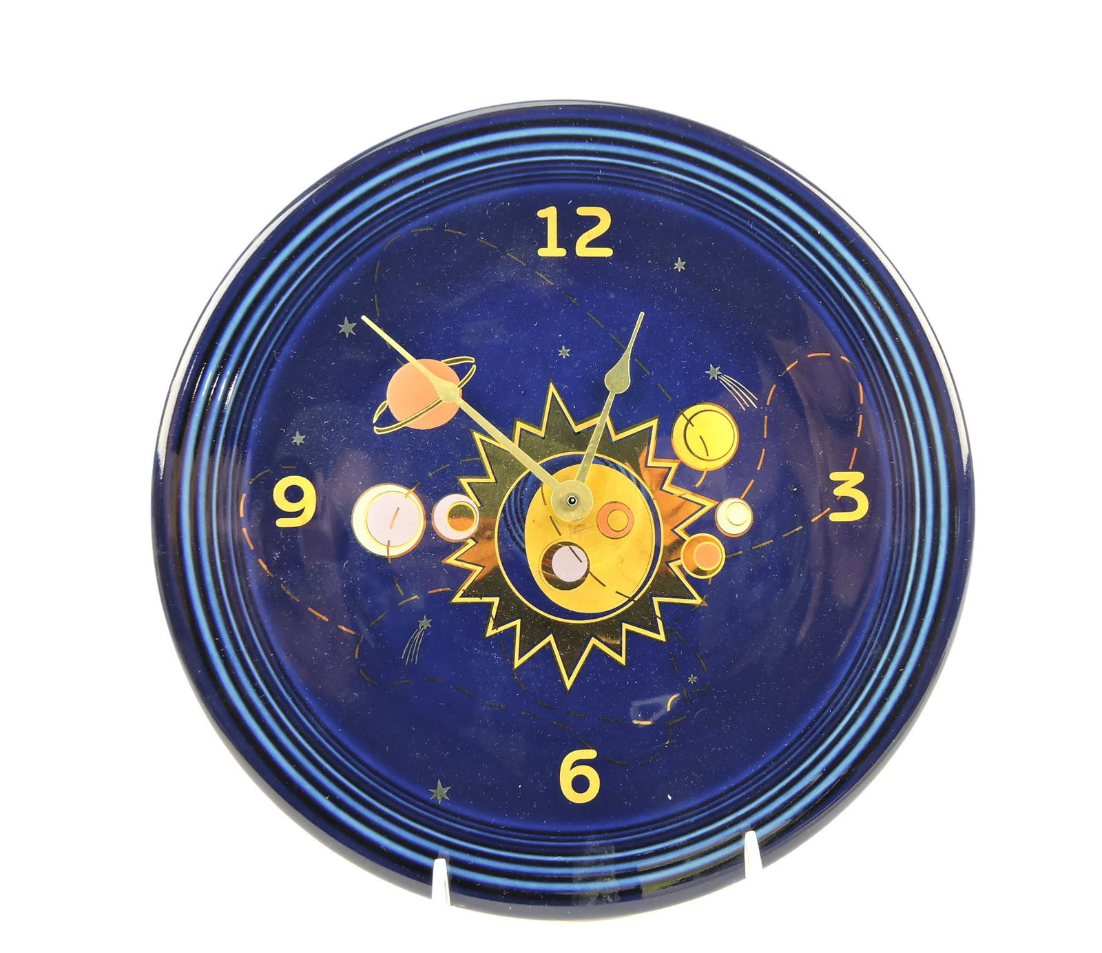 RARE Fiesta Post 86 cobalt plate clock, (1 of 1)