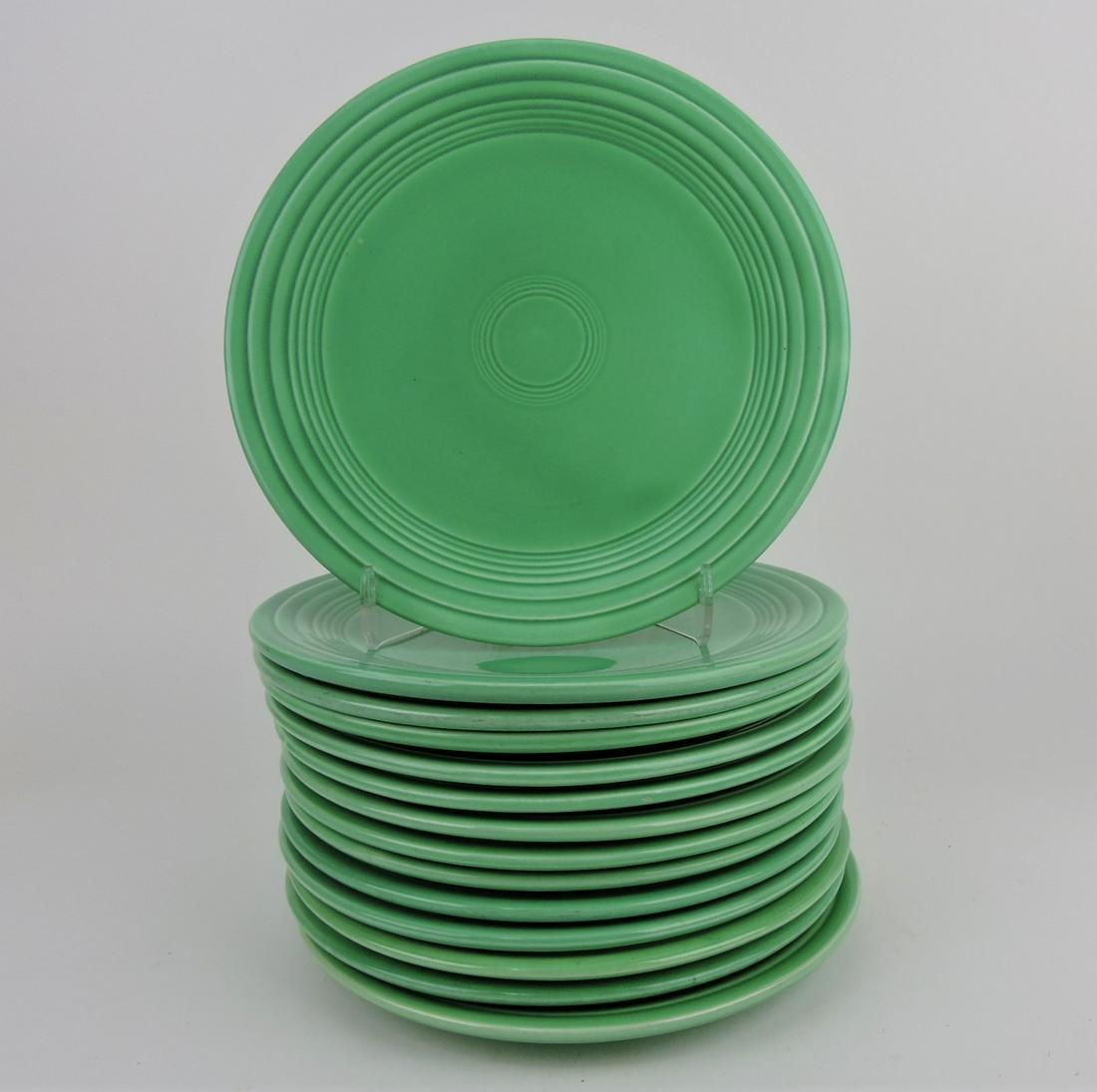 Fiesta 9" plate group, 16 green (1 of 1)