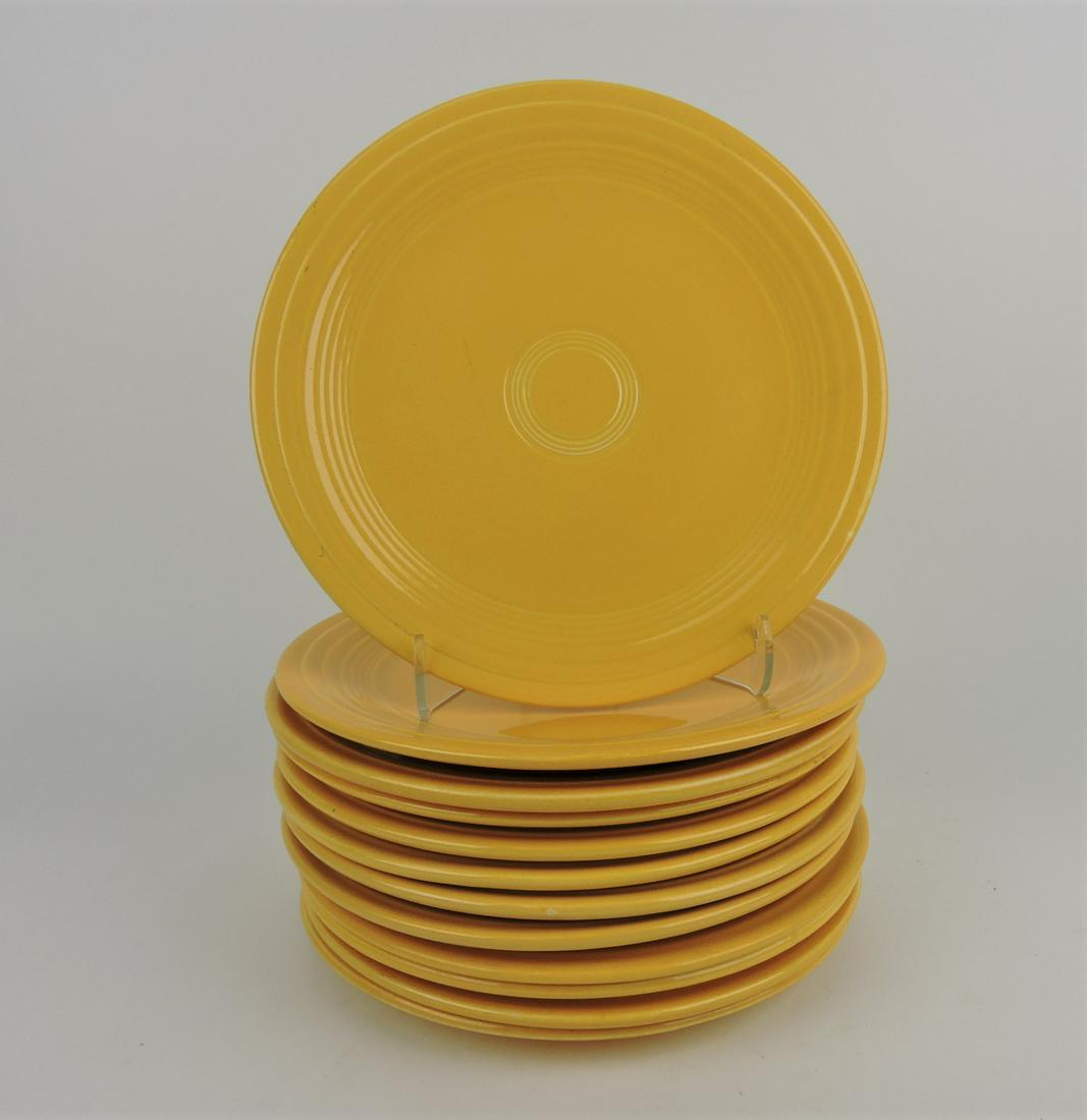 Fiesta 9" plate group, 12 yellow (1 of 1)